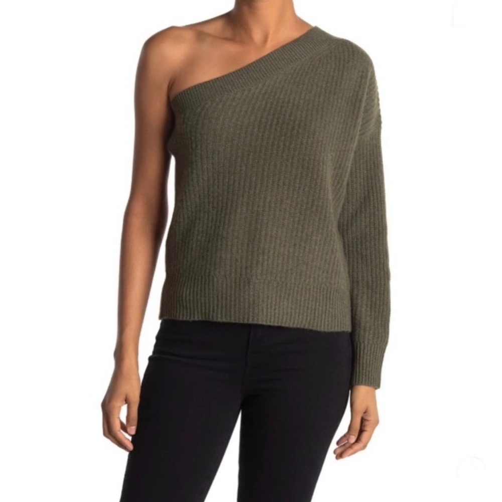360 Cashmere Lena One Shoulder Sweater Size S